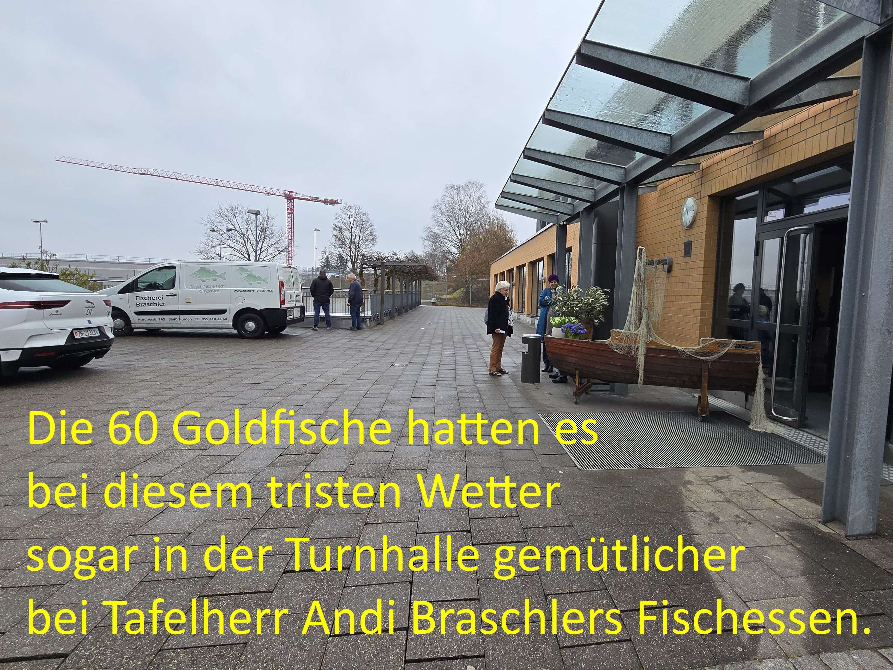 Fischessen bei Berufsfischer Andi Braschler